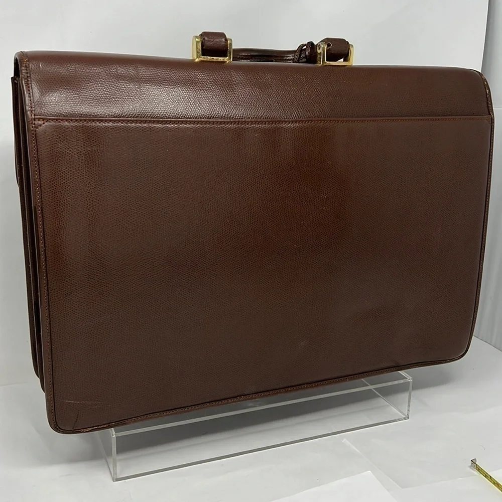 Gianfranco Lotti Firenze Top Handle Men's Women's Pebbled Leather Briefcase Bag